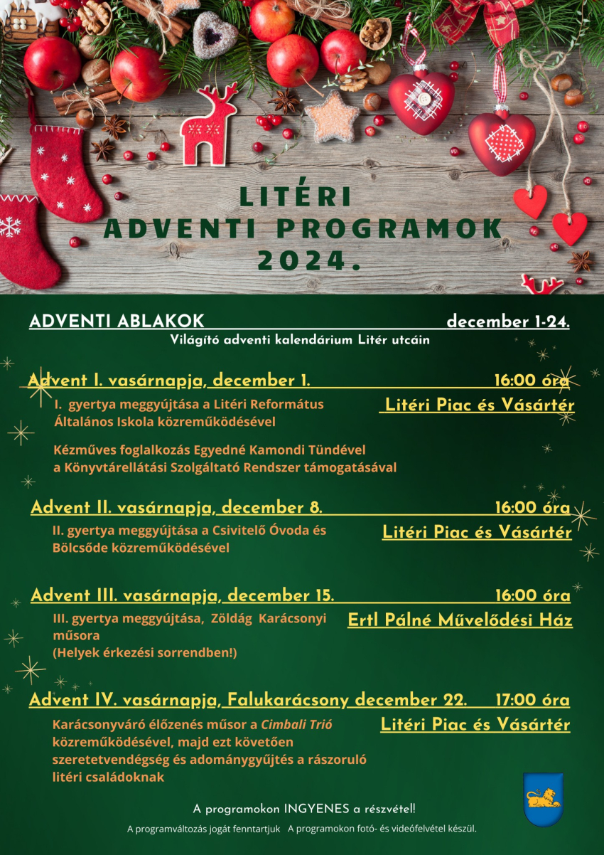 Adventi programok!