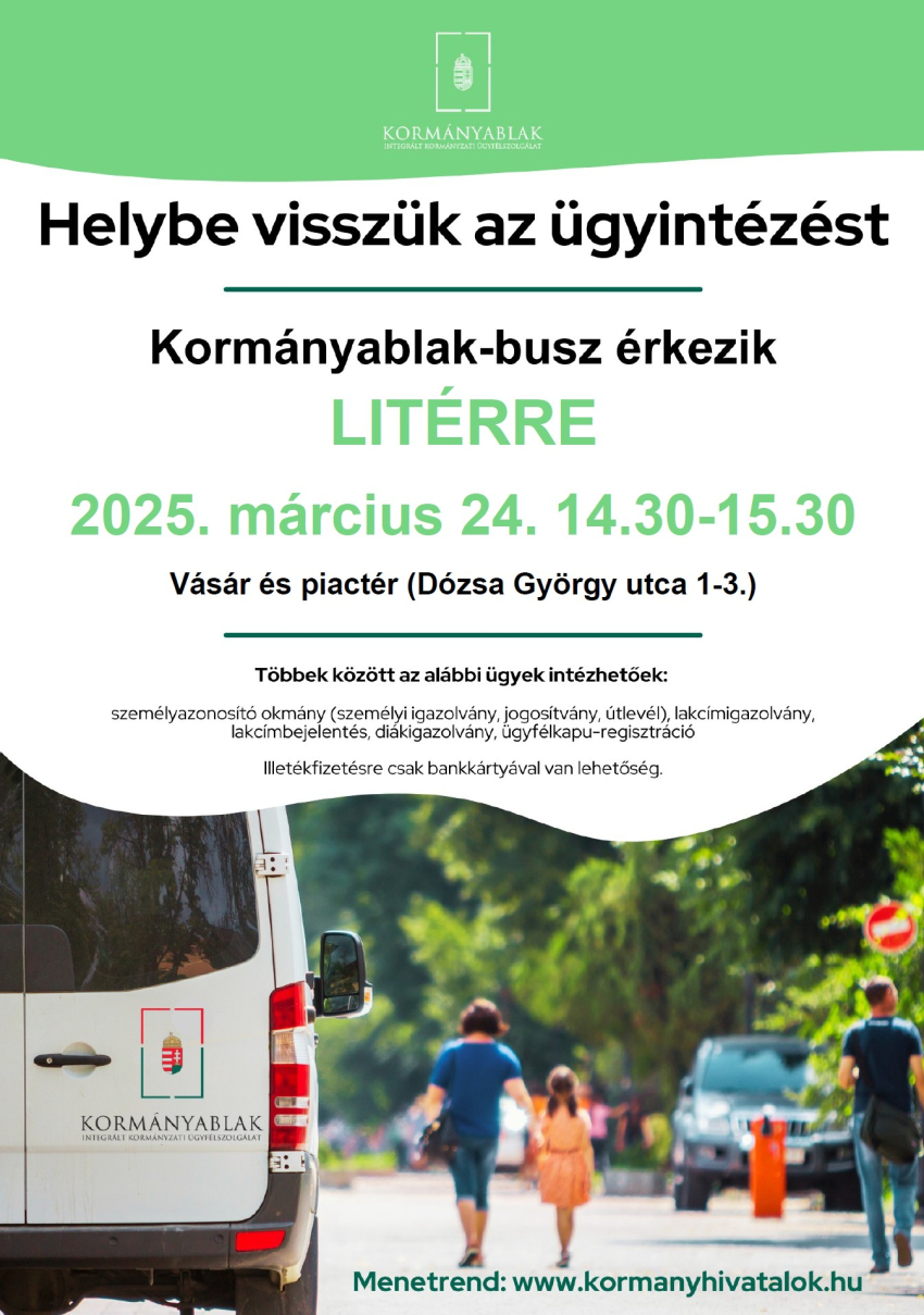 Kormányablak-busz Litéren - 2025.03.24.